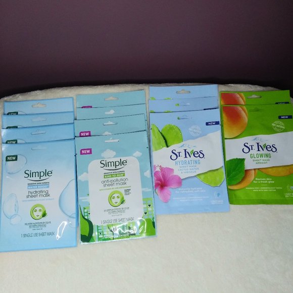 🐸Simple and St. Ives sheet masks - Picture 1 of 2